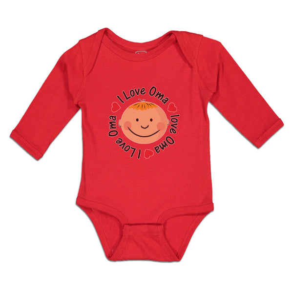 Long Sleeve Bodysuit Baby I Love Oma Boy & Girl Clothes Cotton