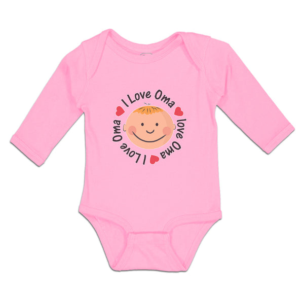 Long Sleeve Bodysuit Baby I Love Oma Boy & Girl Clothes Cotton