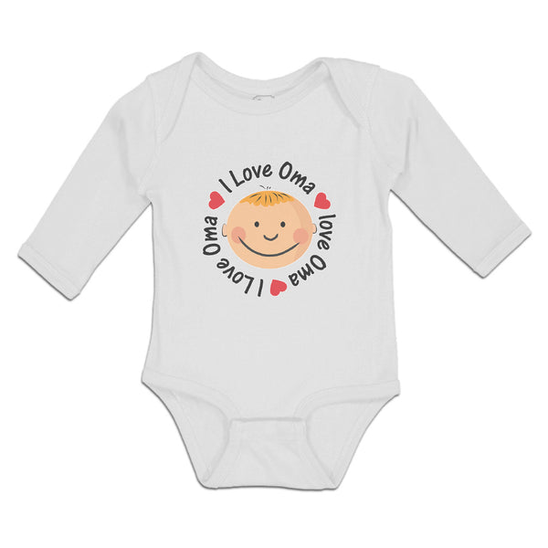 Long Sleeve Bodysuit Baby I Love Oma Boy & Girl Clothes Cotton