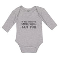 Long Sleeve Bodysuit Baby If You Wake Me Mom Will Cut You Boy & Girl Clothes