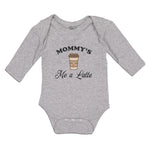 Long Sleeve Bodysuit Baby Mommy's Me A Latte Boy & Girl Clothes Cotton