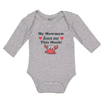 Long Sleeve Bodysuit Baby My Mawmaw Loves Me This Much! Boy & Girl Clothes