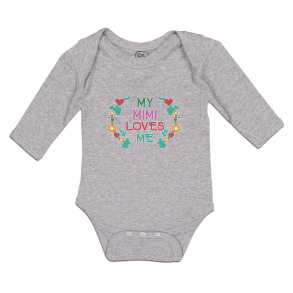 Long Sleeve Bodysuit Baby My Mimi Loves Me Boy & Girl Clothes Cotton