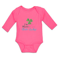 Long Sleeve Bodysuit Baby I'M Cute Mom's Cute. Dad's Lucky! Boy & Girl Clothes