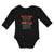 Long Sleeve Bodysuit Baby Don'T Mess with Me 'Cuz My Uncle Kicks Butt! Cotton - Cute Rascals