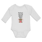 Long Sleeve Bodysuit Baby My Uncle Loves Me Beary Much Boy & Girl Clothes Cotton