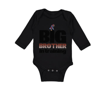 Long Sleeve Bodysuit Baby Big Brother in Training Football Boy & Girl Clothes