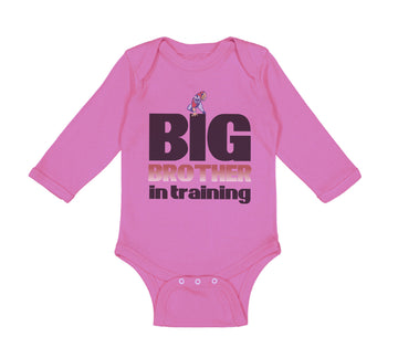 Long Sleeve Bodysuit Baby Big Brother in Training Football Boy & Girl Clothes