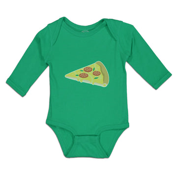 Long Sleeve Bodysuit Baby Pizza Piece Boy & Girl Clothes Cotton