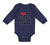 Long Sleeve Bodysuit Baby I Love My Yia Yia and Papou Grandparents Cotton