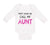 Long Sleeve Bodysuit Baby Don'T Make Me Call My Aunt Auntie Funny Style B Cotton - Cute Rascals