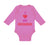 Long Sleeve Bodysuit Baby I Heart My Grandma Love Grandmother Grandma Cotton