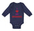 Long Sleeve Bodysuit Baby I Heart My Grandma Love Grandmother Grandma Cotton