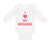 Long Sleeve Bodysuit Baby I Heart My Grandma Love Grandmother Grandma Cotton