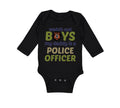 Long Sleeve Bodysuit Baby Watch Boys Daddy Officer Dad Father's B Cotton