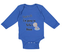 Long Sleeve Bodysuit Baby That's I'M Ti Yaya's Grandmother Grandma Cotton