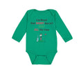 Long Sleeve Bodysuit Baby I'M Proof Daddy Doesn'T Golf Dad Father's Cotton