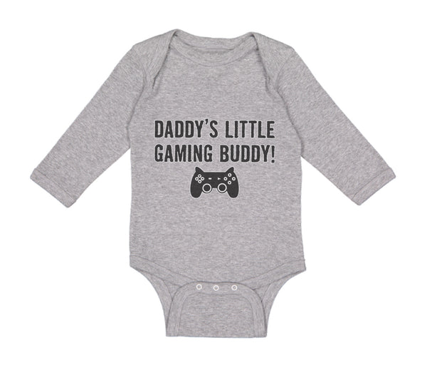 Long Sleeve Bodysuit Baby Daddy's Little Gaming Buddy Dad Father's Day Cotton - Cute Rascals