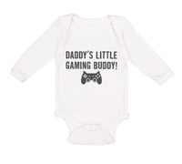 Long Sleeve Bodysuit Baby Daddy's Little Gaming Buddy Dad Father's Day Cotton - Cute Rascals