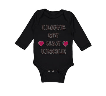 Long Sleeve Bodysuit Baby I Love My Gay Uncle Boy & Girl Clothes Cotton