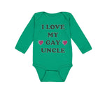 Long Sleeve Bodysuit Baby I Love My Gay Uncle Boy & Girl Clothes Cotton