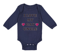 Long Sleeve Bodysuit Baby I Love My Gay Uncle Boy & Girl Clothes Cotton