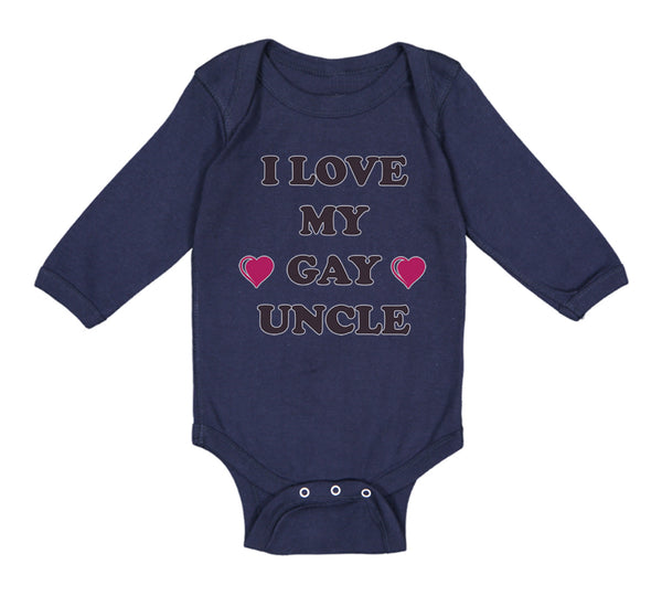 Long Sleeve Bodysuit Baby I Love My Gay Uncle Boy & Girl Clothes Cotton