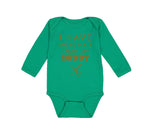 Long Sleeve Bodysuit Baby I Have More Hair than My Daddy Dad Father's Day Humor