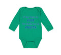 Long Sleeve Bodysuit Baby Think I'M Cute Should My Cousin Announcement Cotton