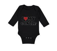 Long Sleeve Bodysuit Baby I Love My Guncle Boy & Girl Clothes Cotton