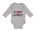 Long Sleeve Bodysuit Baby I Love My Guncle Boy & Girl Clothes Cotton