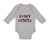 Long Sleeve Bodysuit Baby I Love My Guncle Boy & Girl Clothes Cotton