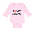 Long Sleeve Bodysuit Baby I Love My Guncle Boy & Girl Clothes Cotton