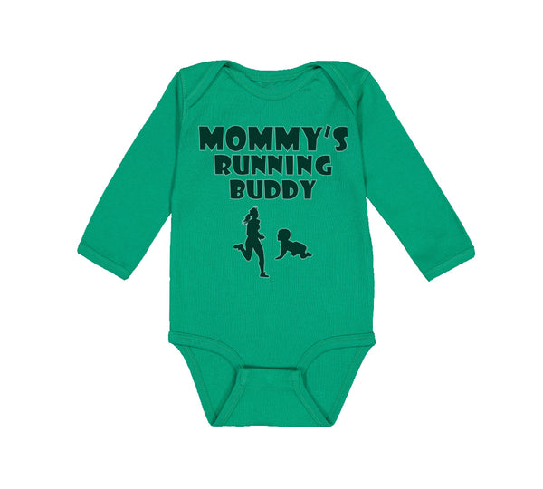 Long Sleeve Bodysuit Baby Mommy's Running Buddy Boy & Girl Clothes Cotton