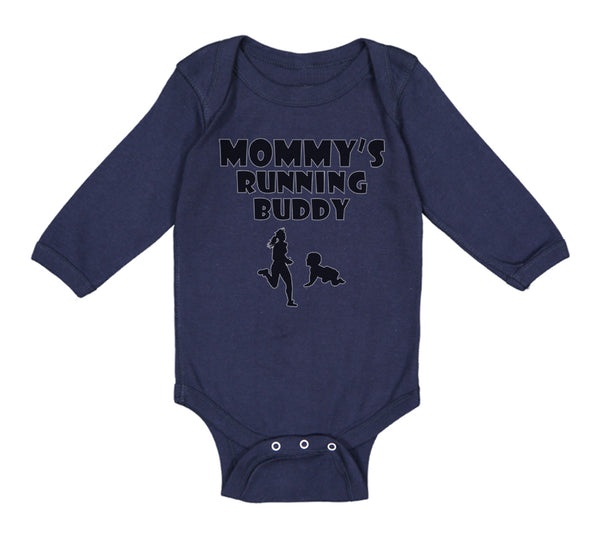 Long Sleeve Bodysuit Baby Mommy's Running Buddy Boy & Girl Clothes Cotton