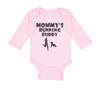 Long Sleeve Bodysuit Baby Mommy's Running Buddy Boy & Girl Clothes Cotton