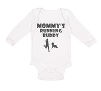 Long Sleeve Bodysuit Baby Mommy's Running Buddy Boy & Girl Clothes Cotton