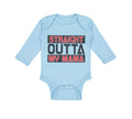 Long Sleeve Bodysuit Baby Straight Outta My Momma Funny Boy & Girl Clothes