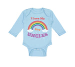 Long Sleeve Bodysuit Baby I Love My Gay Uncles Boy & Girl Clothes Cotton