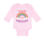 Long Sleeve Bodysuit Baby I Love My Gay Uncles Boy & Girl Clothes Cotton