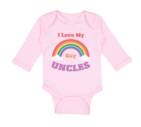 Long Sleeve Bodysuit Baby I Love My Gay Uncles Boy & Girl Clothes Cotton