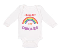 Long Sleeve Bodysuit Baby I Love My Gay Uncles Boy & Girl Clothes Cotton