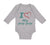 Long Sleeve Bodysuit Baby I Love My Pop Pop Grandfather Grandpa Cotton