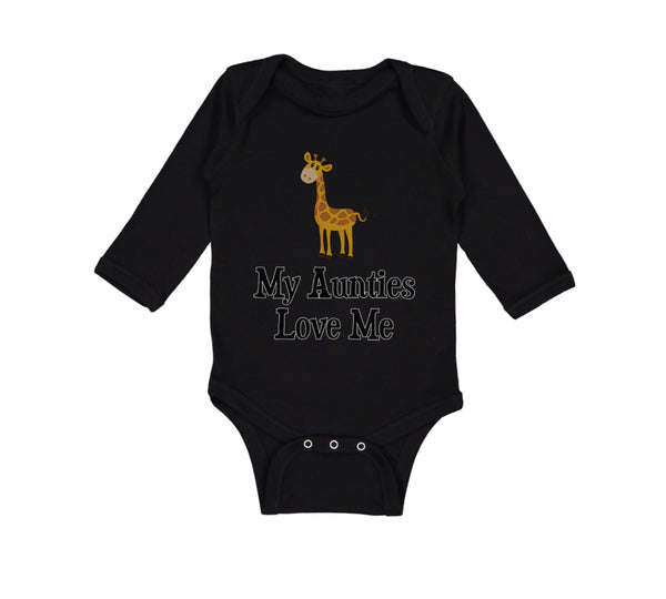 Long Sleeve Bodysuit Baby My Aunties Love Me Aunt Gay Lgbtq Boy & Girl Clothes