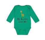 Long Sleeve Bodysuit Baby My Aunties Love Me Aunt Gay Lgbtq Boy & Girl Clothes