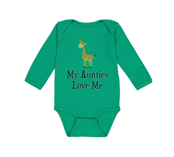 Long Sleeve Bodysuit Baby My Aunties Love Me Aunt Gay Lgbtq Boy & Girl Clothes