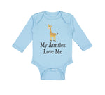 Long Sleeve Bodysuit Baby My Aunties Love Me Aunt Gay Lgbtq Boy & Girl Clothes