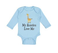 Long Sleeve Bodysuit Baby My Aunties Love Me Aunt Gay Lgbtq Boy & Girl Clothes