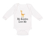 Long Sleeve Bodysuit Baby My Aunties Love Me Aunt Gay Lgbtq Boy & Girl Clothes