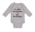 Long Sleeve Bodysuit Baby I Love My Grandma and Grandpa Grandparents B Cotton